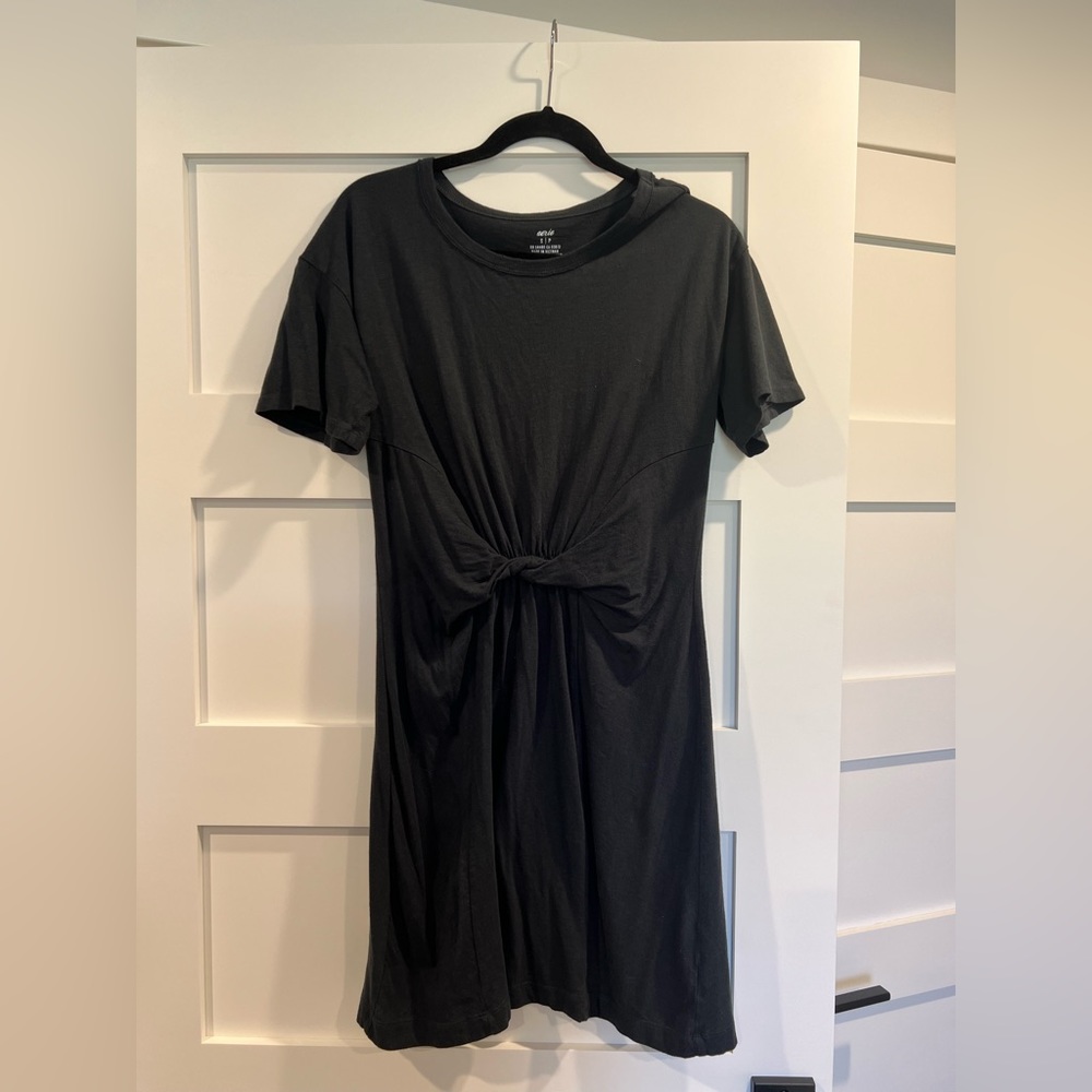AERIE black, modest dress, size small.